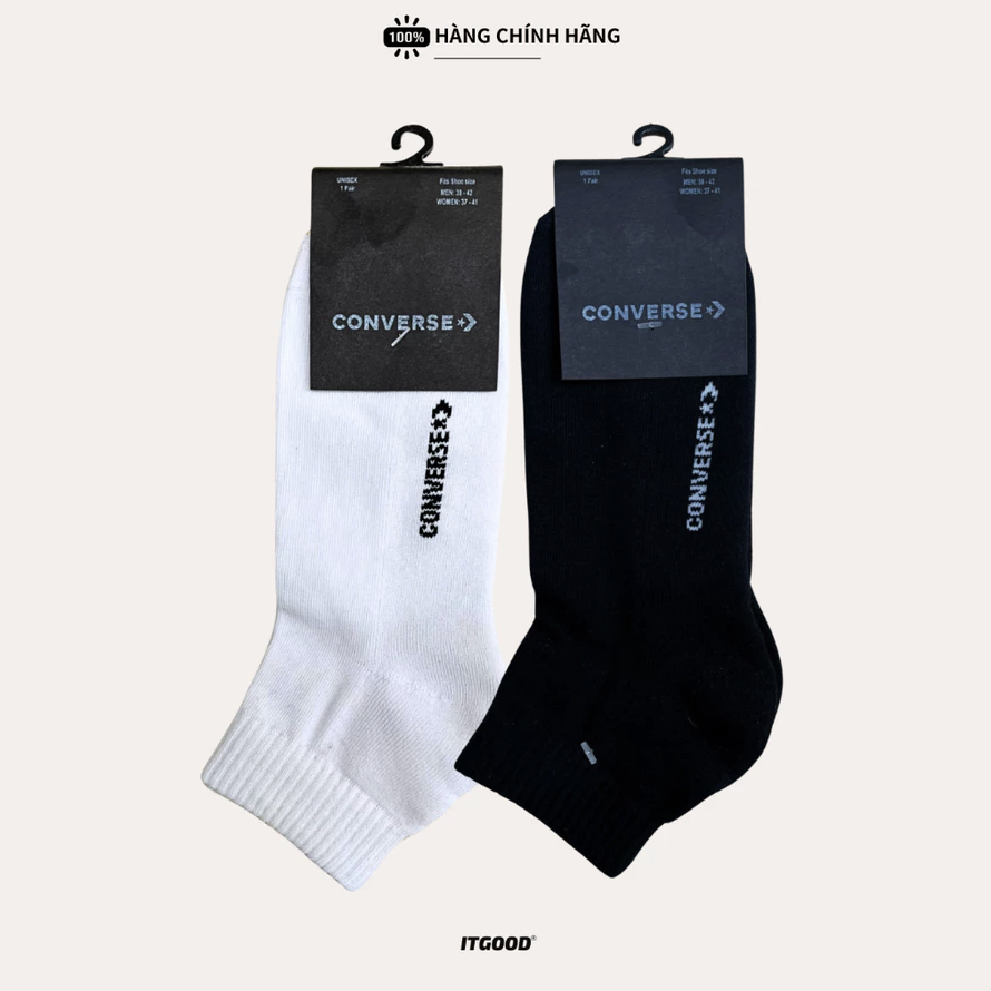 vớ converse unisex ankle socks cổ ngắn hỗ trợ khử mùi vớ converse unisex ankle socks cổ ngắn hỗ trợ khử mùi