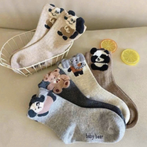 set 5 đôi vớ trẻ em họa tiết thú dễ thương